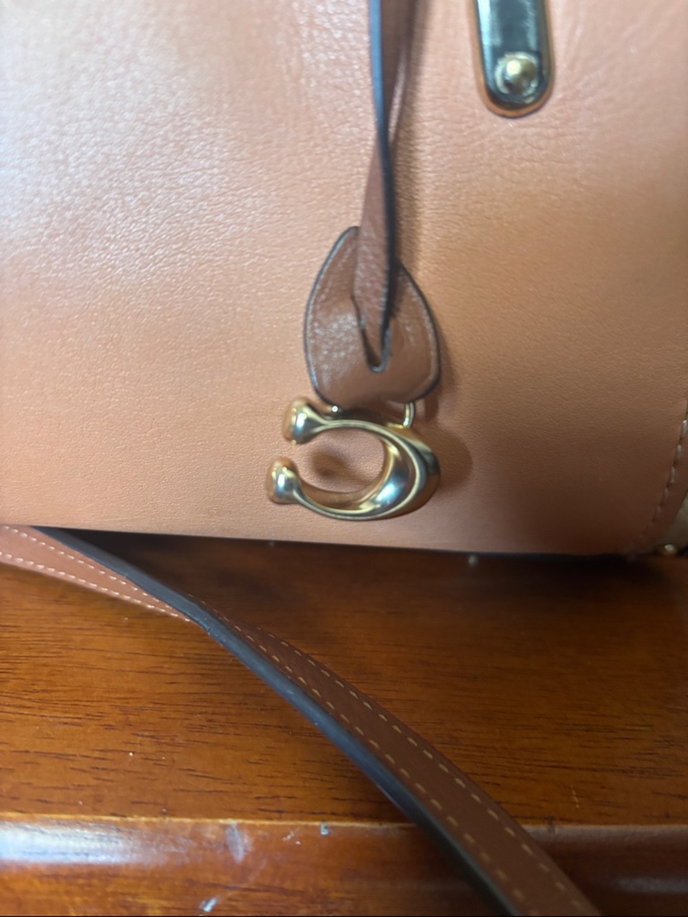 Coach Colorblock Mixed Leather Dreamer 28 Satchel - Style 31633 - Picture 4 of 14